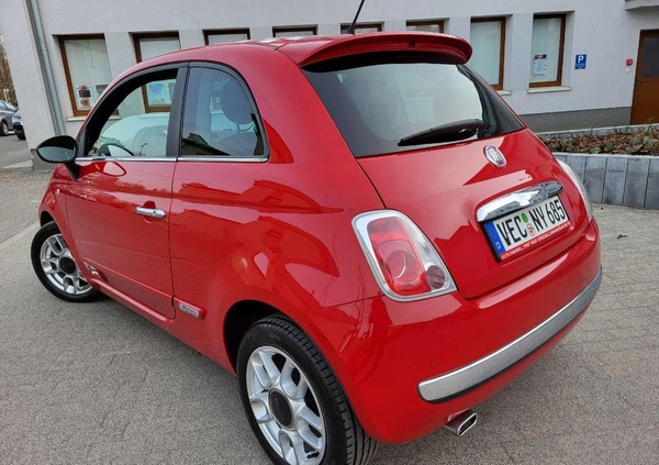 Fiat 500 cena 19500 przebieg: 174000, rok produkcji 2011 z Brzostek małe 326